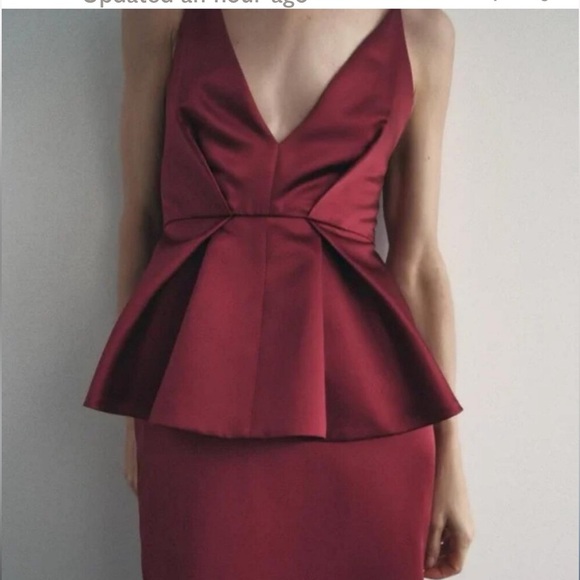 NWT Zara HEAVYWEIGHT satin
PEPLUM DRESS-M
🚨FIRM PRICE NO DISCOUNT - Picture 11 of 15